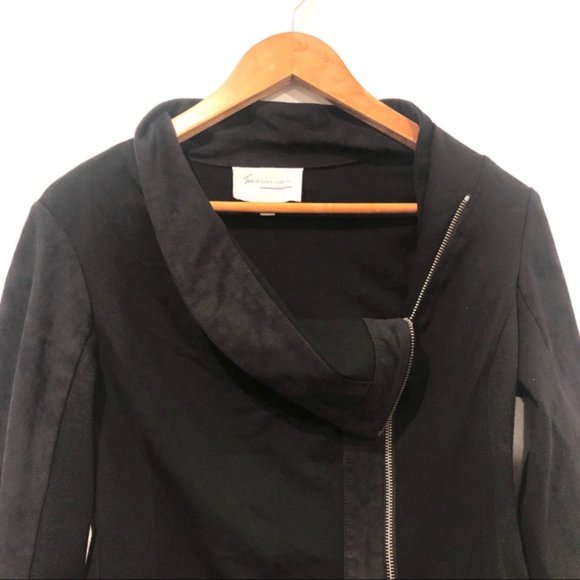 Two by Vince Camuto Assymetrical Zip Moto Jacket S - Picture 4 of 11